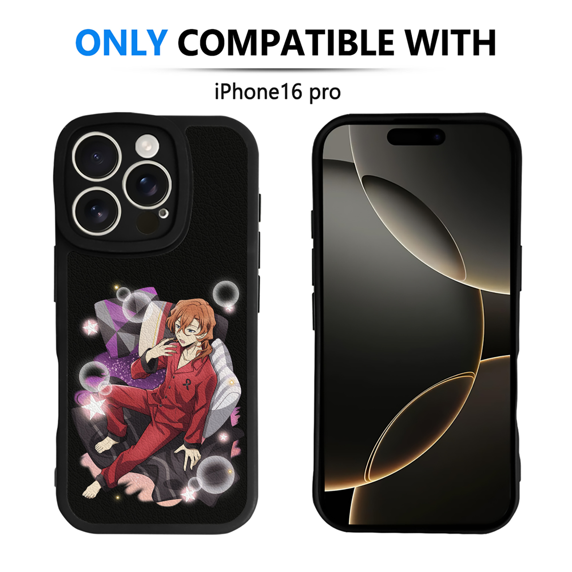 （画像用） 文豪ストレイドッグス Bungo Stray Dogs 【iPhone 16シリーズ対応】シリコンスマホケース（レザー調） 材質：シリコン